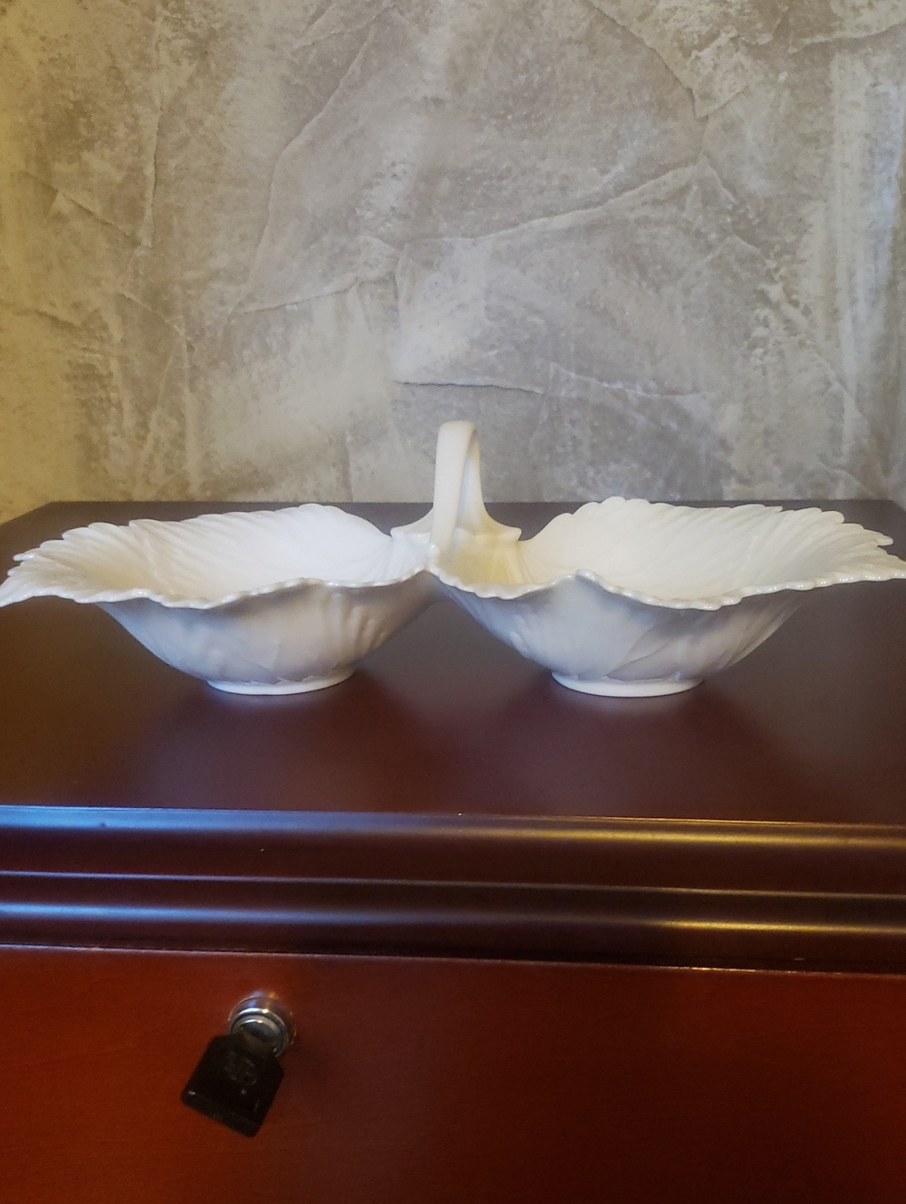 Lenox Monticello White Porcelain Serving Piece with Green Backstamp